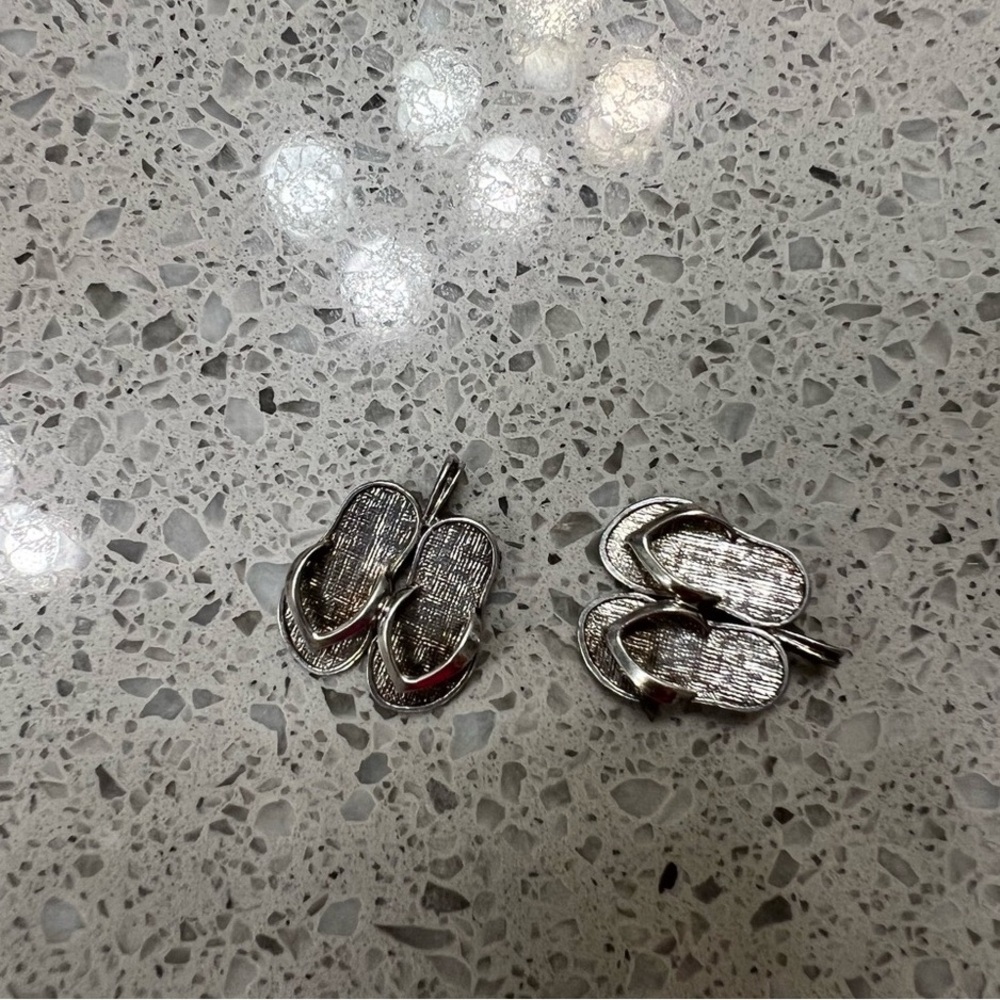 925 Sterling Silver Flip Flop Charms